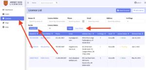 parish filter all parishes